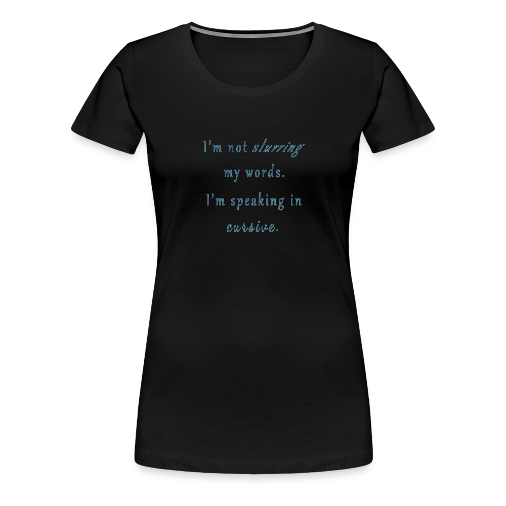 Cursive - Women’s T-Shirt - black