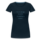 Cursive - Women’s T-Shirt - deep navy