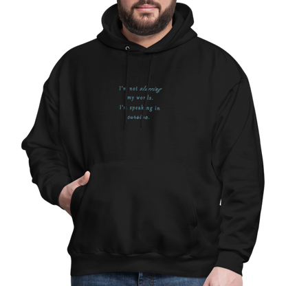 Cursive - Unisex Hoodie - black