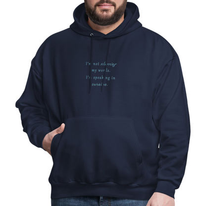 Cursive - Unisex Hoodie - navy