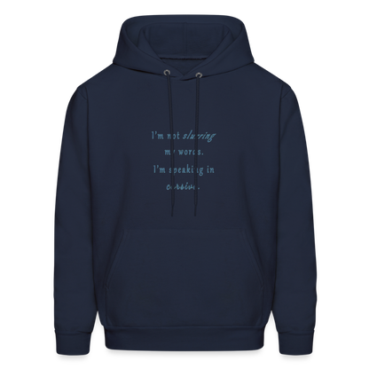 Cursive - Unisex Hoodie - navy