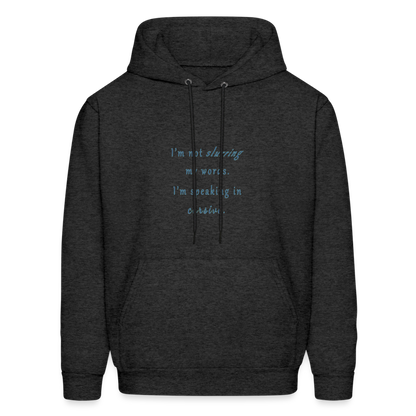 Cursive - Unisex Hoodie - charcoal grey