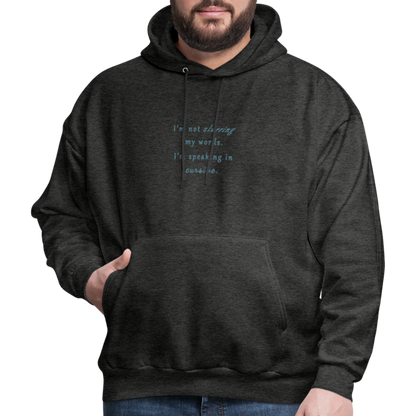 Cursive - Unisex Hoodie - charcoal grey