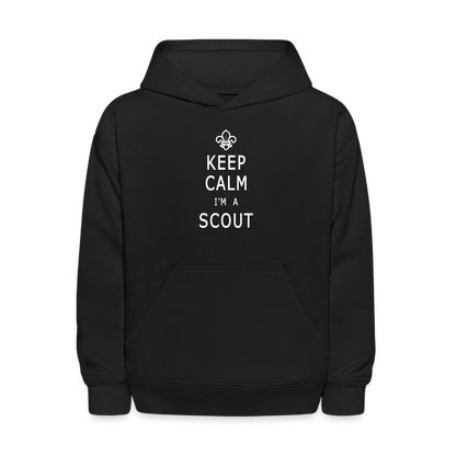 Keep Calm Scout - Kid's Hoodie - black