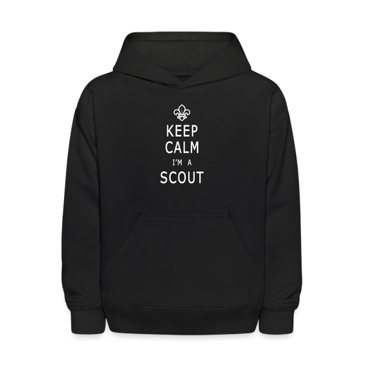 Keep Calm Scout - Kid's Hoodie - black
