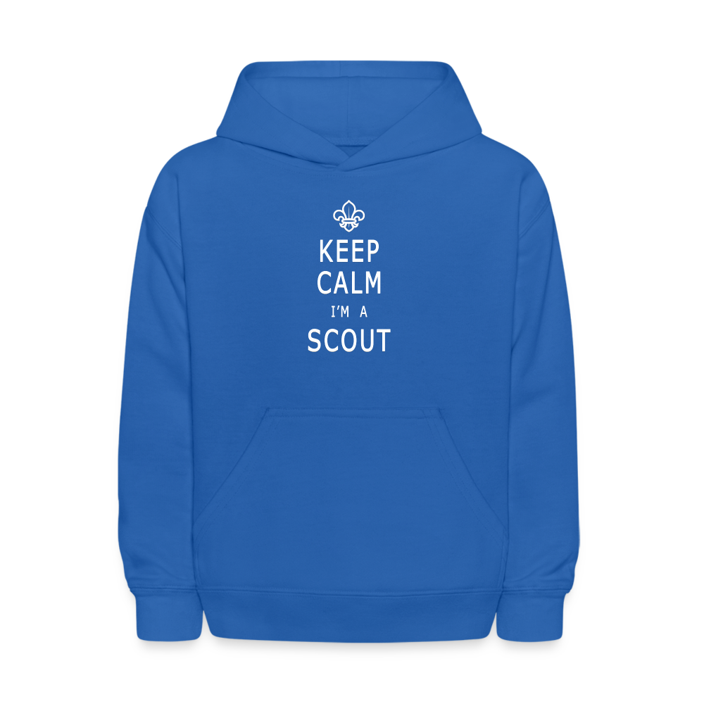 Keep Calm Scout - Kid's Hoodie - royal blue