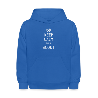 Keep Calm Scout - Kid's Hoodie - royal blue