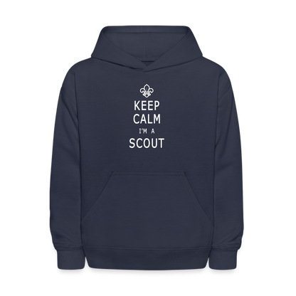 Keep Calm Scout - Kid's Hoodie - navy