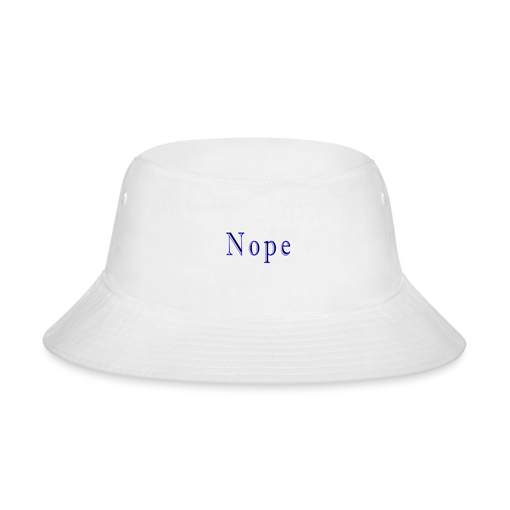 Nope - Bucket Hat - white