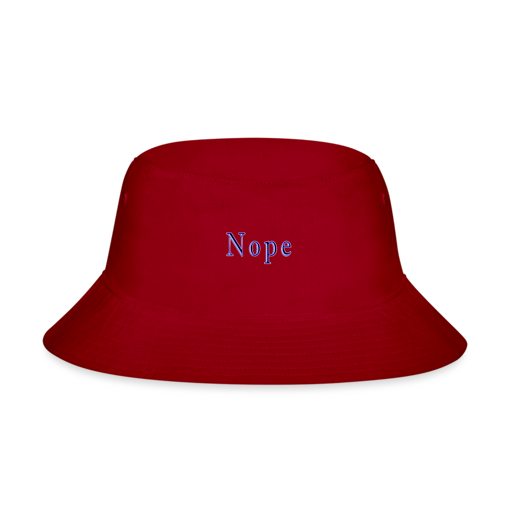 Nope - Bucket Hat - red