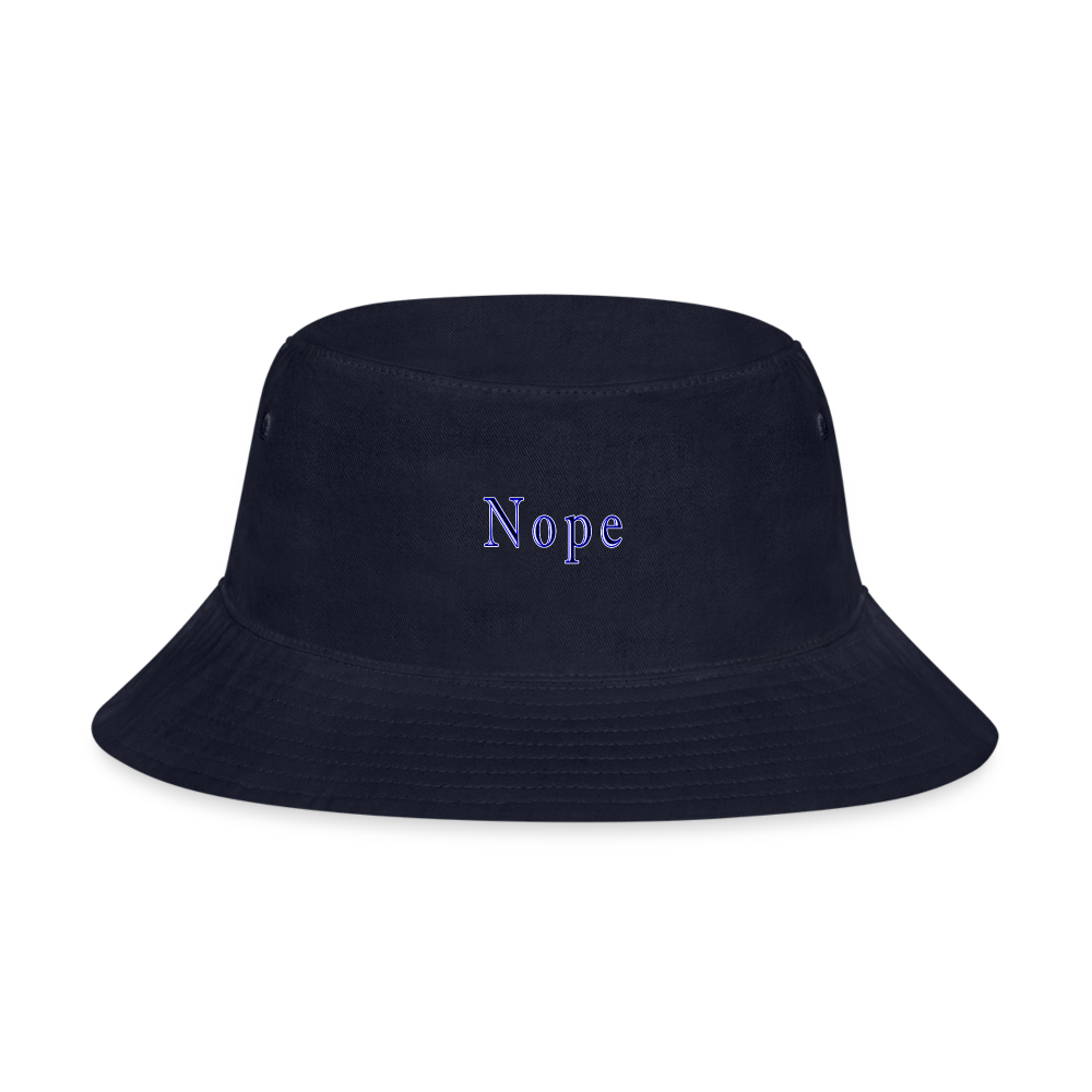 Nope - Bucket Hat - navy
