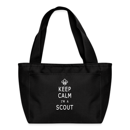 Scout Keep Calm - Recycled Insulated Lunch Bag - black