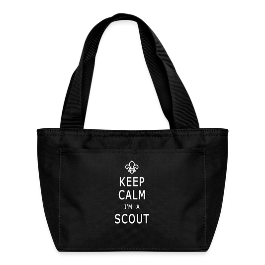 Scout Keep Calm - Recycled Insulated Lunch Bag - black