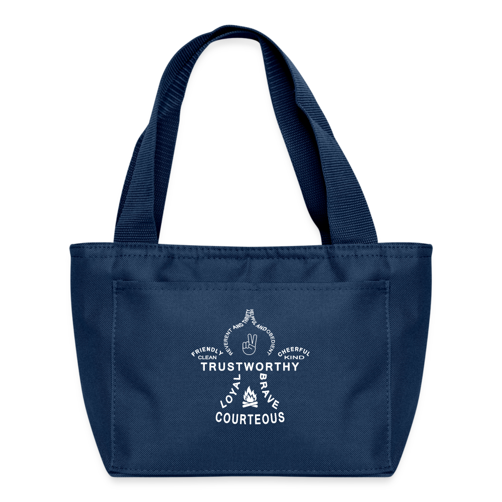 Scout Fleur - Recycled Insulated Lunch Bag - navy