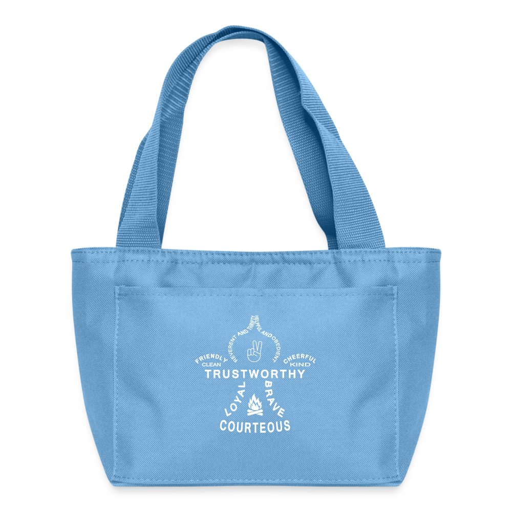 Scout Fleur - Recycled Insulated Lunch Bag - light blue