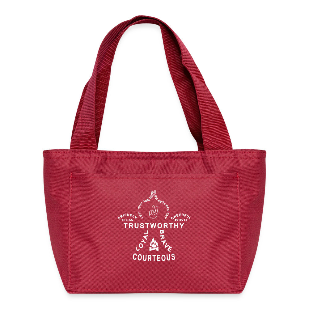 Scout Fleur - Recycled Insulated Lunch Bag - red