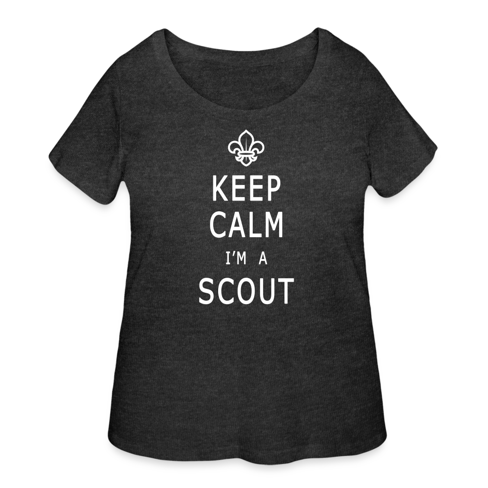 Scout Keep Calm - Women’s Curvy T-Shirt - deep heather