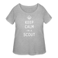 Scout Keep Calm - Women’s Curvy T-Shirt - heather gray