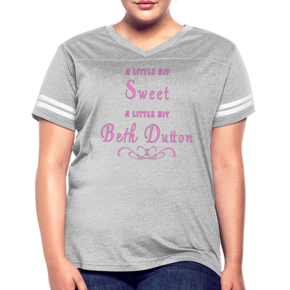 Sweet - Women’s Vintage Sport T-Shirt - heather gray/white