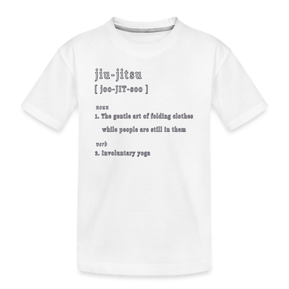 Jiu-jitsu - Kids Responsibly Sourced T-Shirt - white