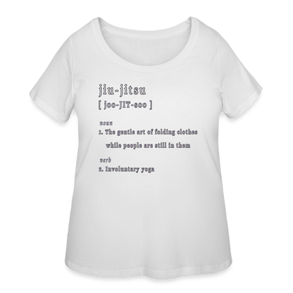 Jiu-Jitsu - Women’s Curvy T-Shirt - white