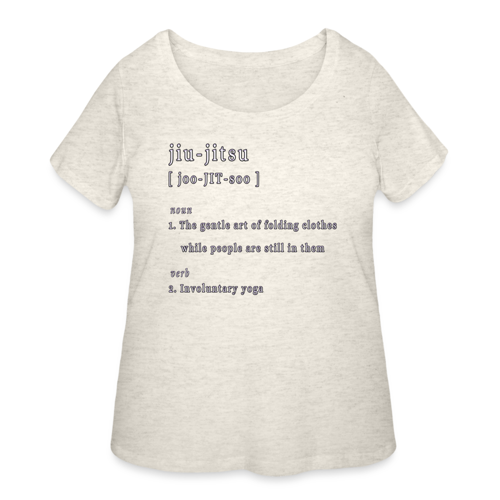 Jiu-Jitsu - Women’s Curvy T-Shirt - heather oatmeal
