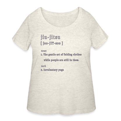 Jiu-Jitsu - Women’s Curvy T-Shirt - heather oatmeal