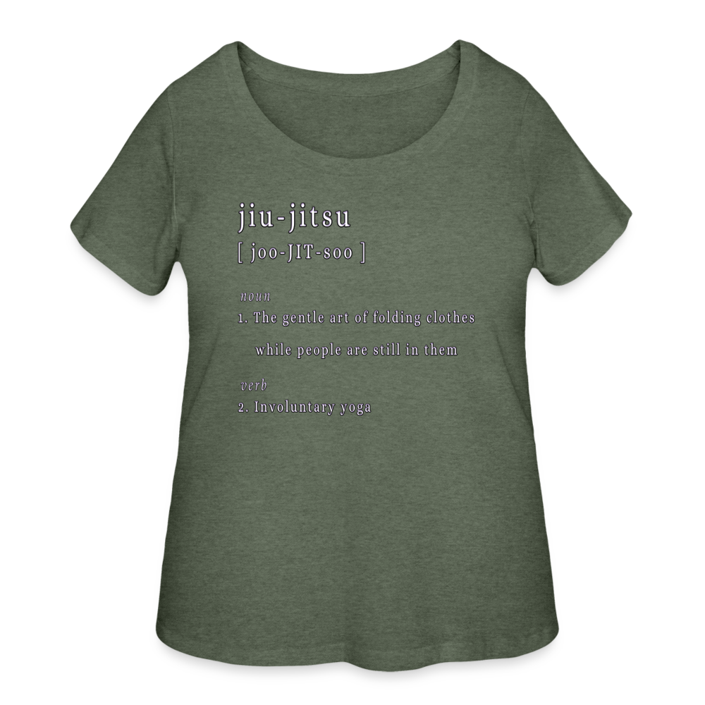 Jiu-Jitsu - Women’s Curvy T-Shirt - heather military green
