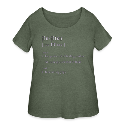 Jiu-Jitsu - Women’s Curvy T-Shirt - heather military green