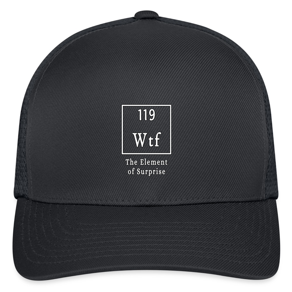 Wtf - Flexfit Fitted Baseball Cap - charcoal