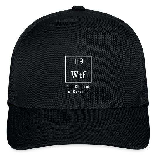 Wtf - Flexfit Fitted Baseball Cap - black