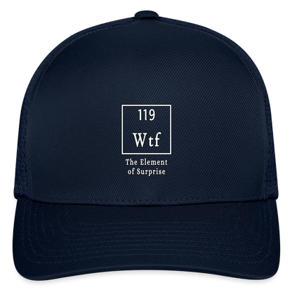 Wtf - Flexfit Fitted Baseball Cap - navy