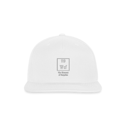 WTF - Snapback Baseball Cap - white