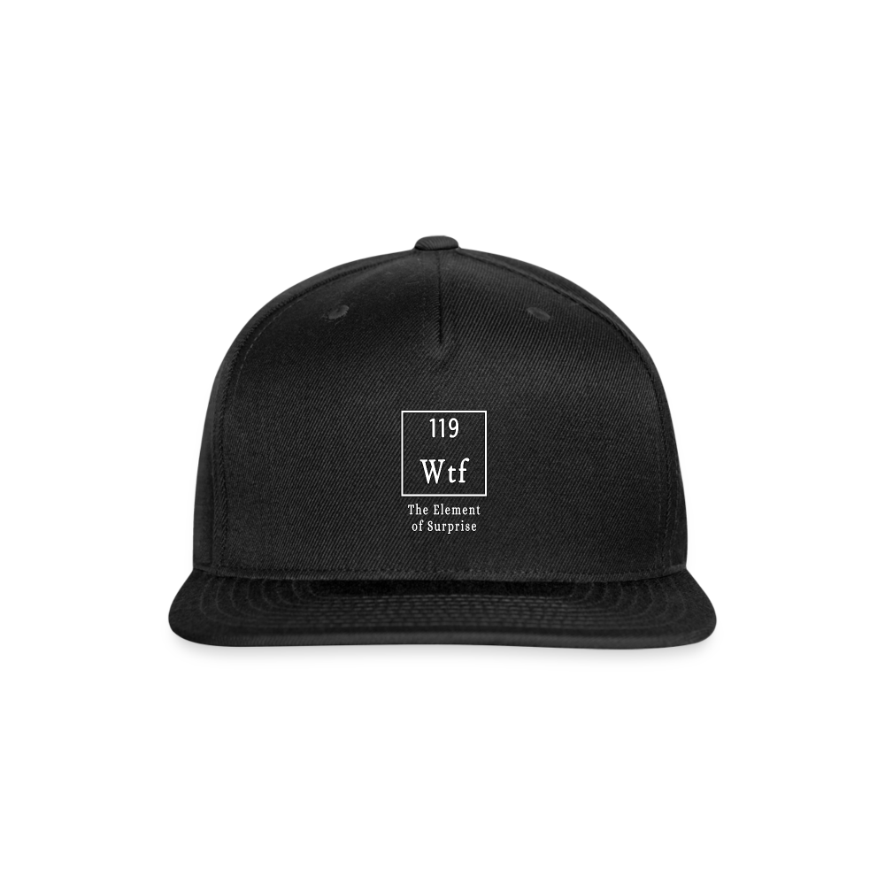 WTF - Snapback Baseball Cap - black