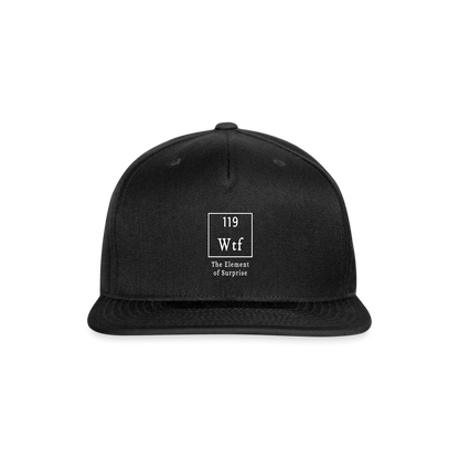 WTF - Snapback Baseball Cap - black