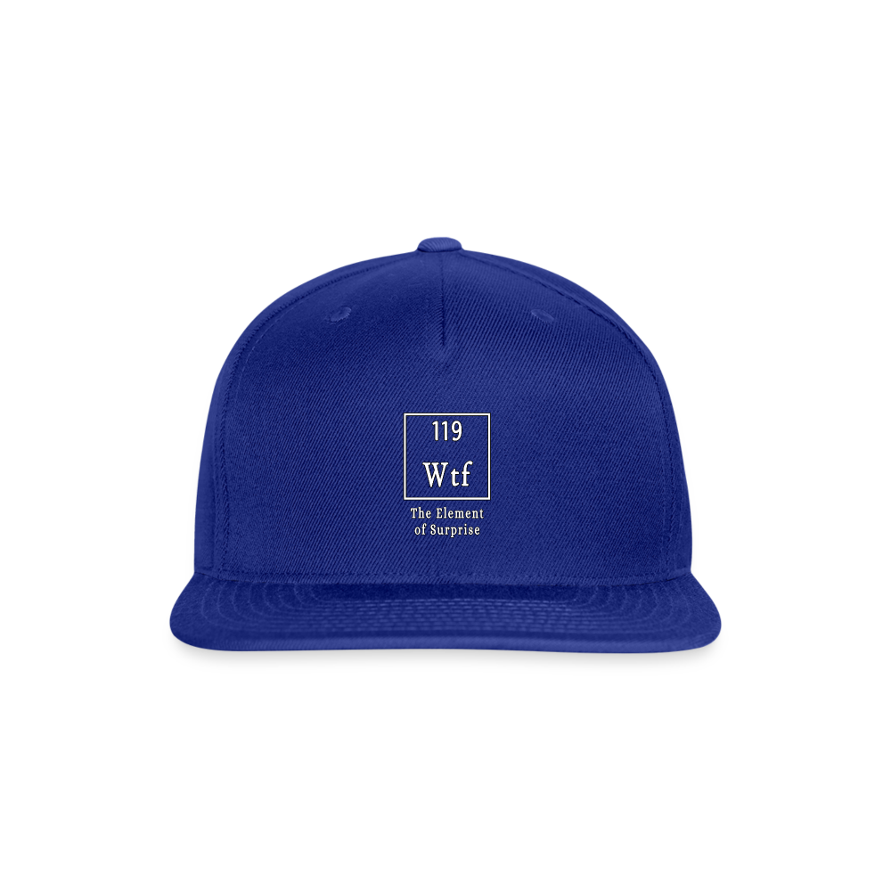 WTF - Snapback Baseball Cap - royal blue