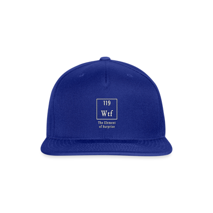 WTF - Snapback Baseball Cap - royal blue