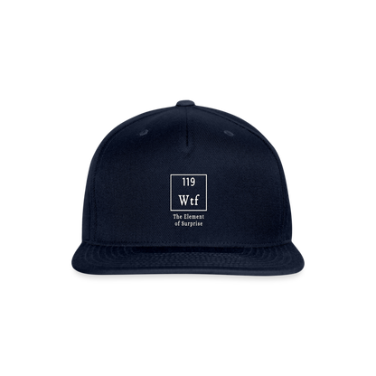 WTF - Snapback Baseball Cap - navy