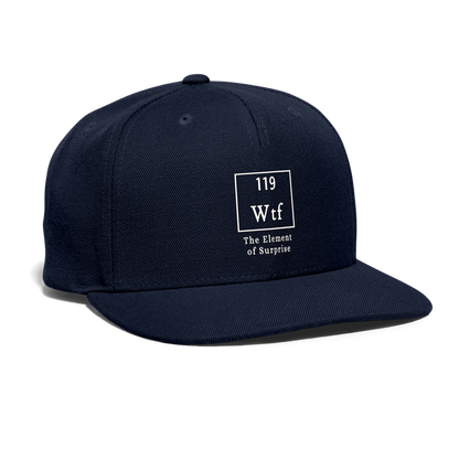 WTF - Snapback Baseball Cap - navy