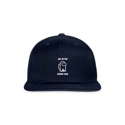 Sus - Snapback Baseball Cap - navy