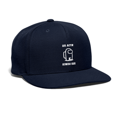 Sus - Snapback Baseball Cap - navy