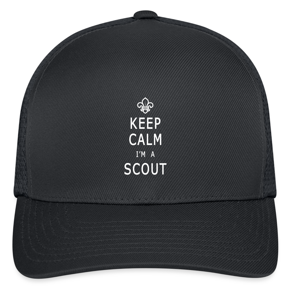 Scout Keep Calm - Flexfit Fitted Baseball Cap - charcoal