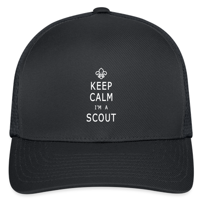 Scout Keep Calm - Flexfit Fitted Baseball Cap - charcoal