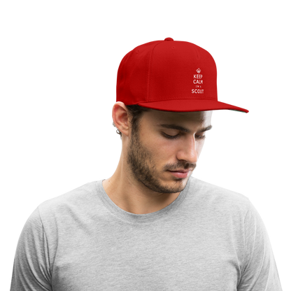 Scout Keep Calm - Snapback Baseball Cap - red