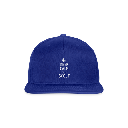 Scout Keep Calm - Snapback Baseball Cap - royal blue