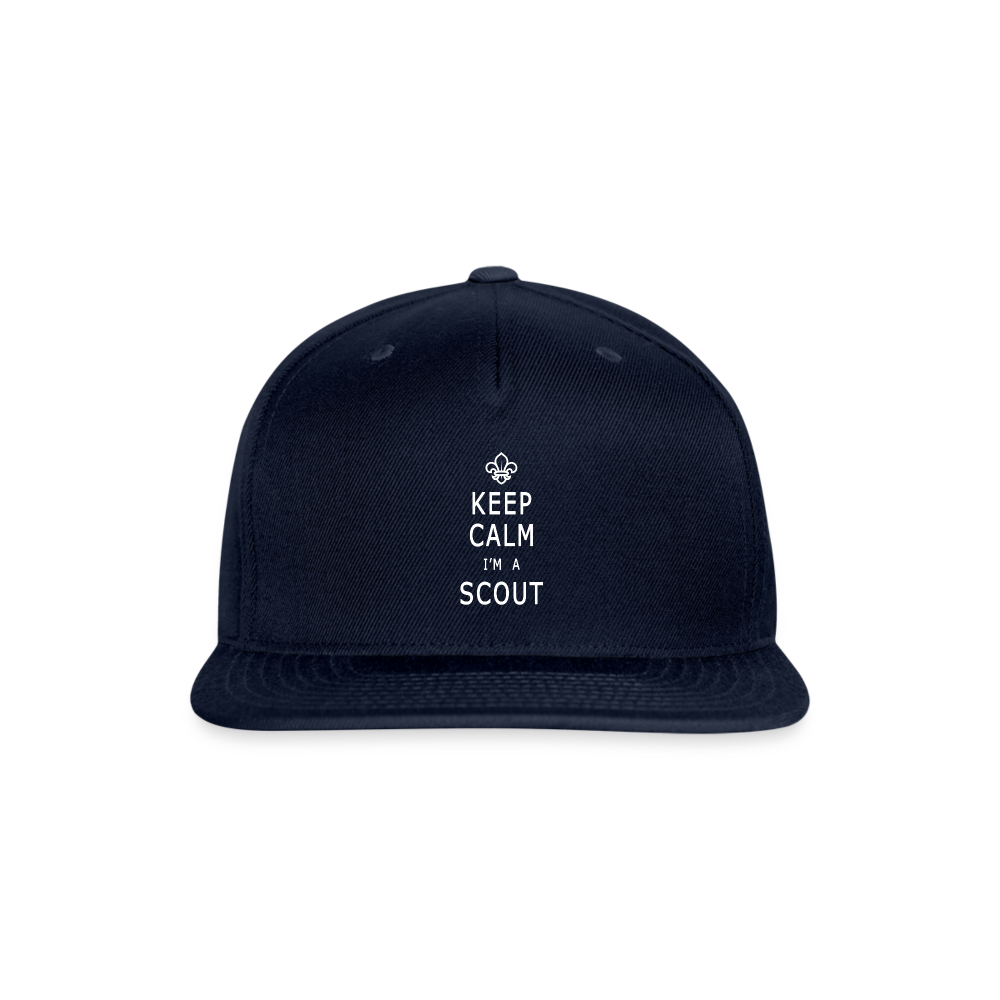 Scout Keep Calm - Snapback Baseball Cap - navy