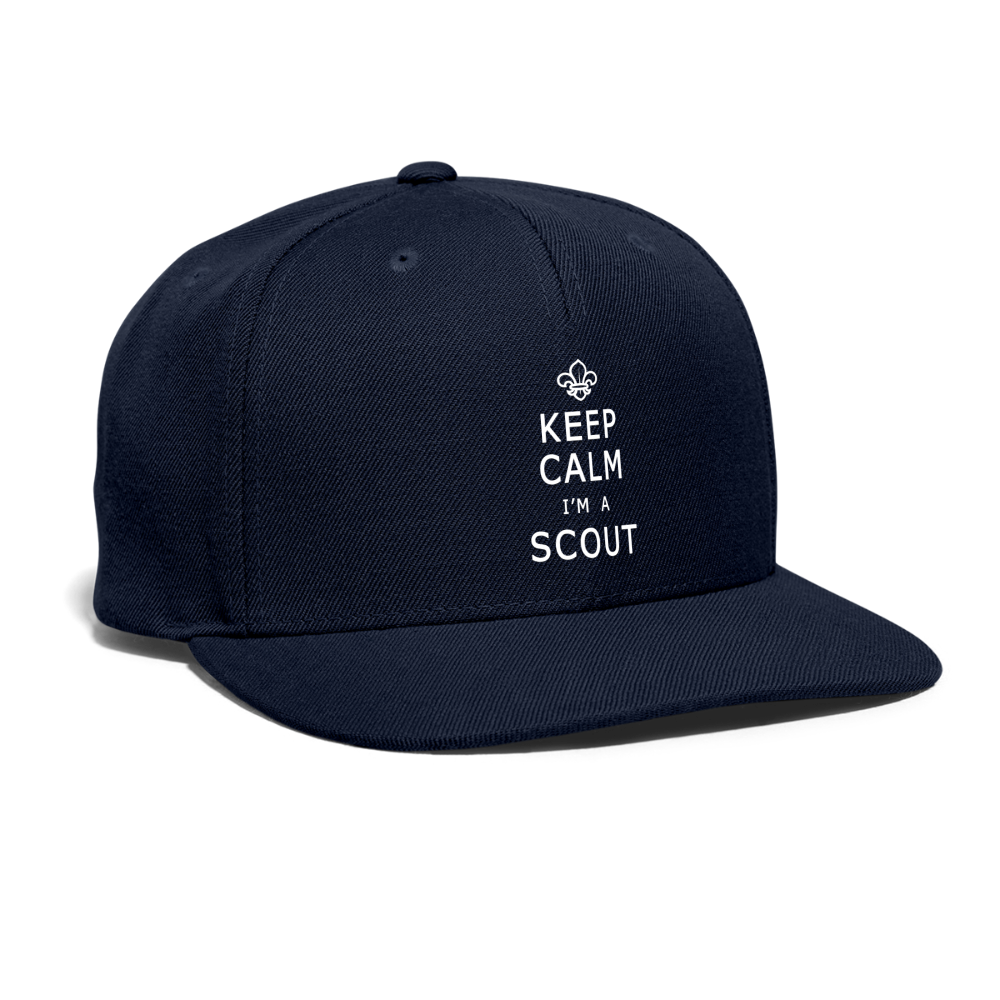 Scout Keep Calm - Snapback Baseball Cap - navy