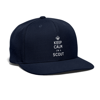 Scout Keep Calm - Snapback Baseball Cap - navy