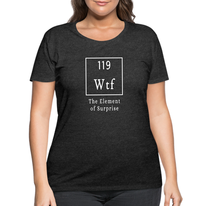 WTF - Women’s Curvy T-Shirt - deep heather