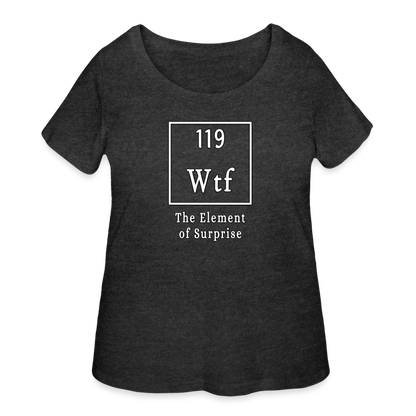 WTF - Women’s Curvy T-Shirt - deep heather